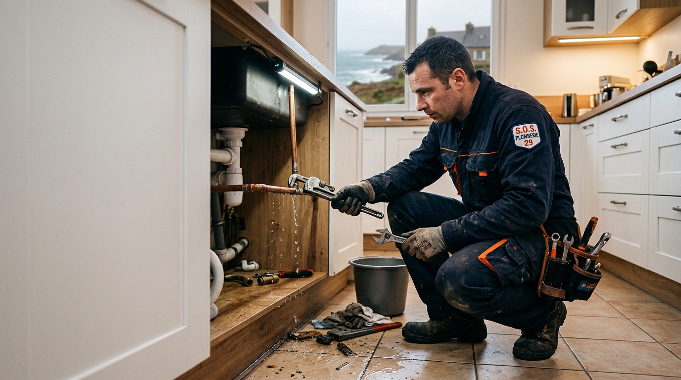 Dépannage plombier urgence Finistère Nord : que faire en cas de fuite ?