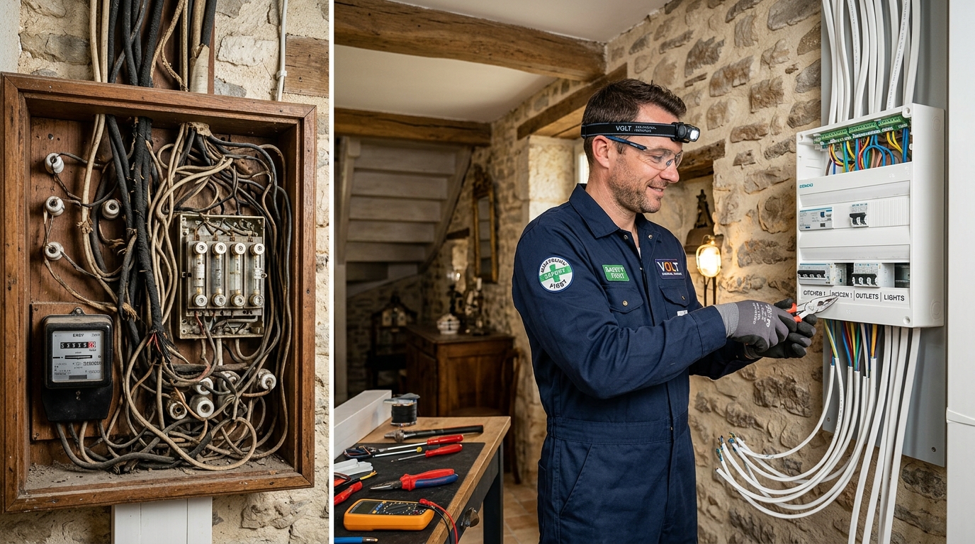 Mise aux normes électrique maison ancienne : le guide complet sans mauvaises surprises