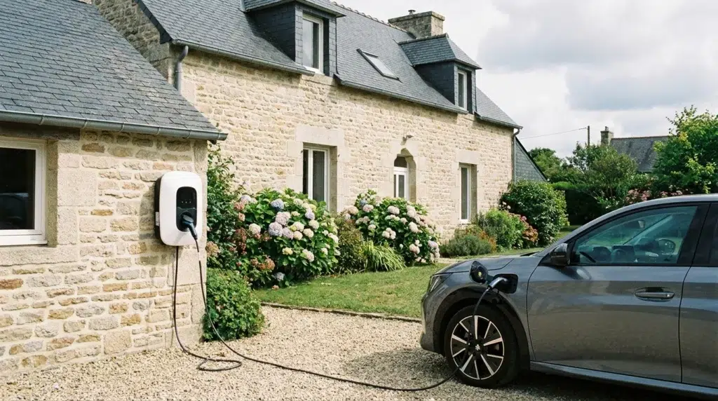 prix borne de recharge domicile finistere